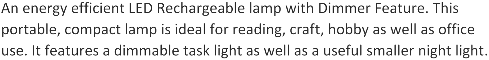 מנורת עבודה שולחנית נטענת מתקפלת LIGHTCRAFT SLIM LINE LC8040 LED